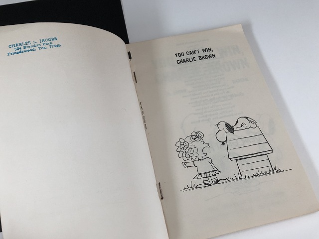 1960's ヴィンテージ PEANUTS BOOK コミック 本 1960年代 洋書 vintage スヌーピー チャーリーブラウン