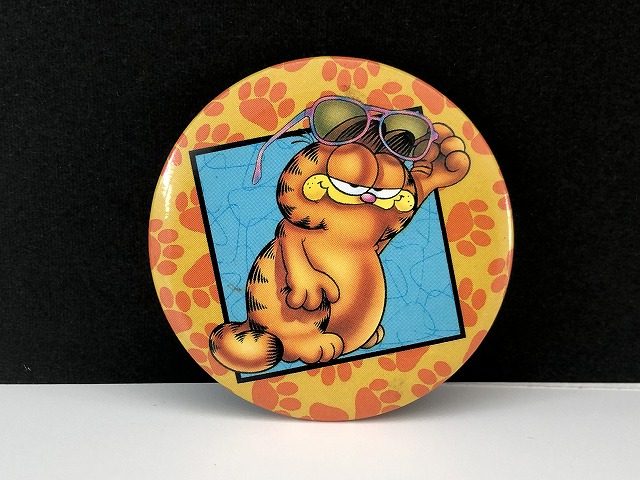 USA ビンテージ ガーフィールド 缶バッジ 缶バッチ Garfield