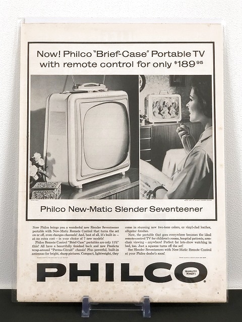 PHILCO ビンテージ LIFE誌 1959年 ビンテージ広告 切り取り