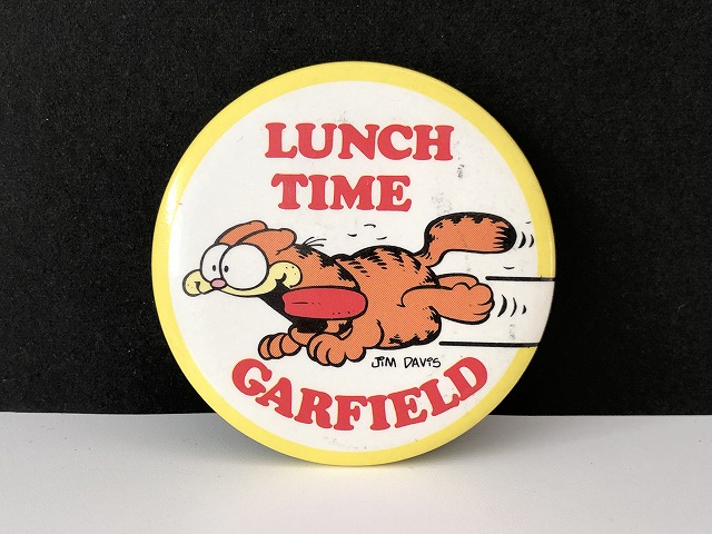 USA ビンテージ ガーフィールド 缶バッジ 缶バッチ Garfield