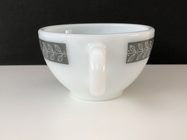 オールドパイレックス グレーリーフ カップ USA ヴィンテージ OLD PYREX