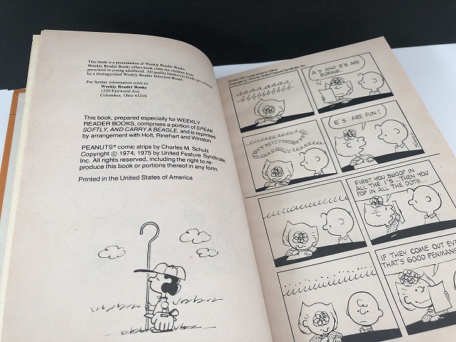 ヴィンテージ スヌーピー BOOK コミック 本 ハードカバー PEANUTS 洋書 vintage