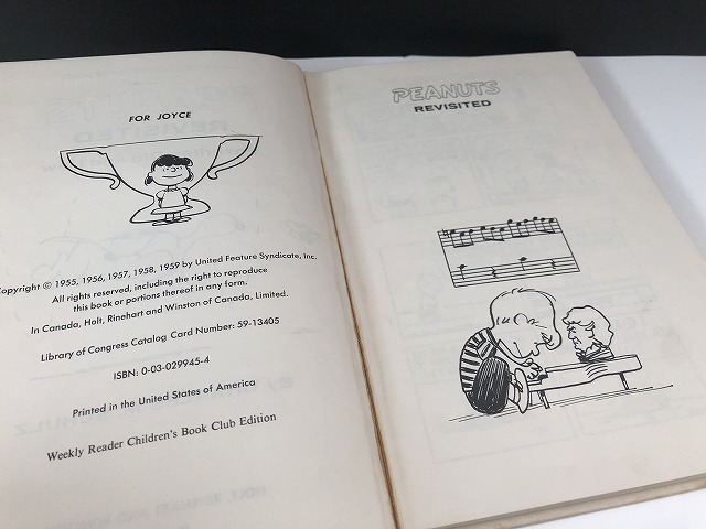 ヴィンテージ スヌーピー BOOK 本 ハードカバー PEANUTS 洋書 vintage USA 1960's 1970's