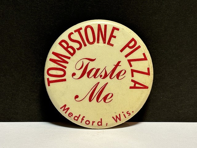Tombstone Pizza ビンテージ 缶バッジ 缶バッチ USA Vintage ヴィンテージ