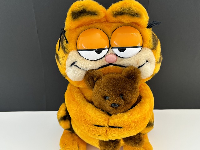 レア サイズ大 USA ヴィンテージ ガーフィールド プーキー ぬいぐるみ Garfield 1980s