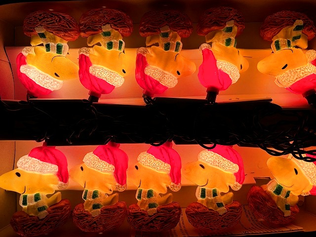 レア!! ヴィンテージ ウッドストック クリスマスライト ランプ