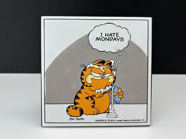 「ENESCO」ガーフィールド　ヴィンテージ　タイル　スタンド ENESCO」ガーフィールド ヴィンテージ タイル スタンド ENESCO